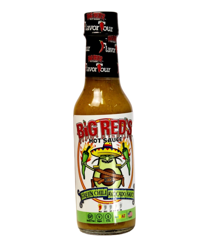 Green Chilli Avocado Big Red's Hot Sauce