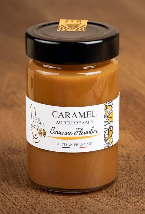 Caramel au beurre sale banane flambee 220g - Rozell & Spanell