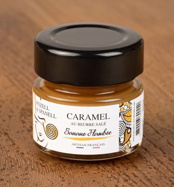 Caramel au beurre sale banane flambee 40g - Rozell & Spanell