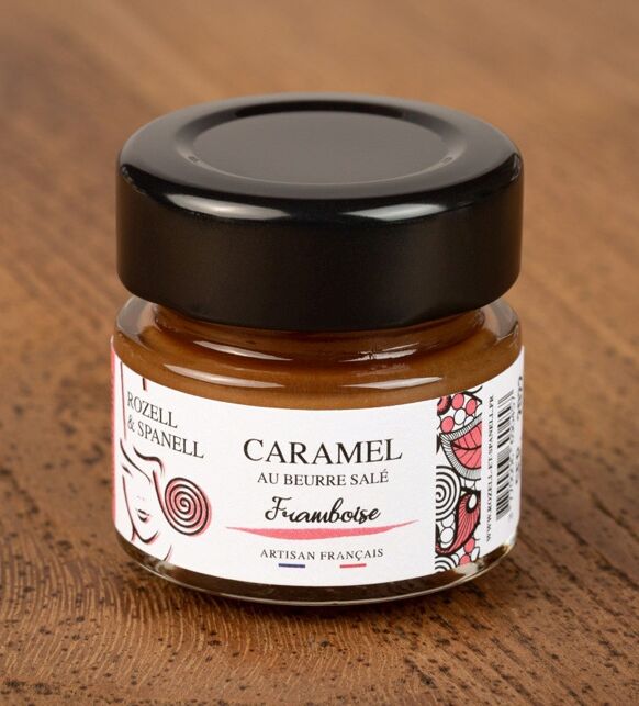 Caramel au beurre sale framboise 40g - Rozell & Spanell