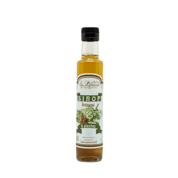 Sirop artisanal aux 6 Plantes 25cl - Le Plantivore