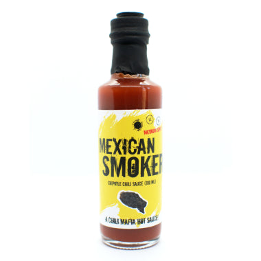 Sauce piquante Mexican Smoker par Chili Mafia, une sauce barbecue Chipotle Fireworks inspirée du Mexique.