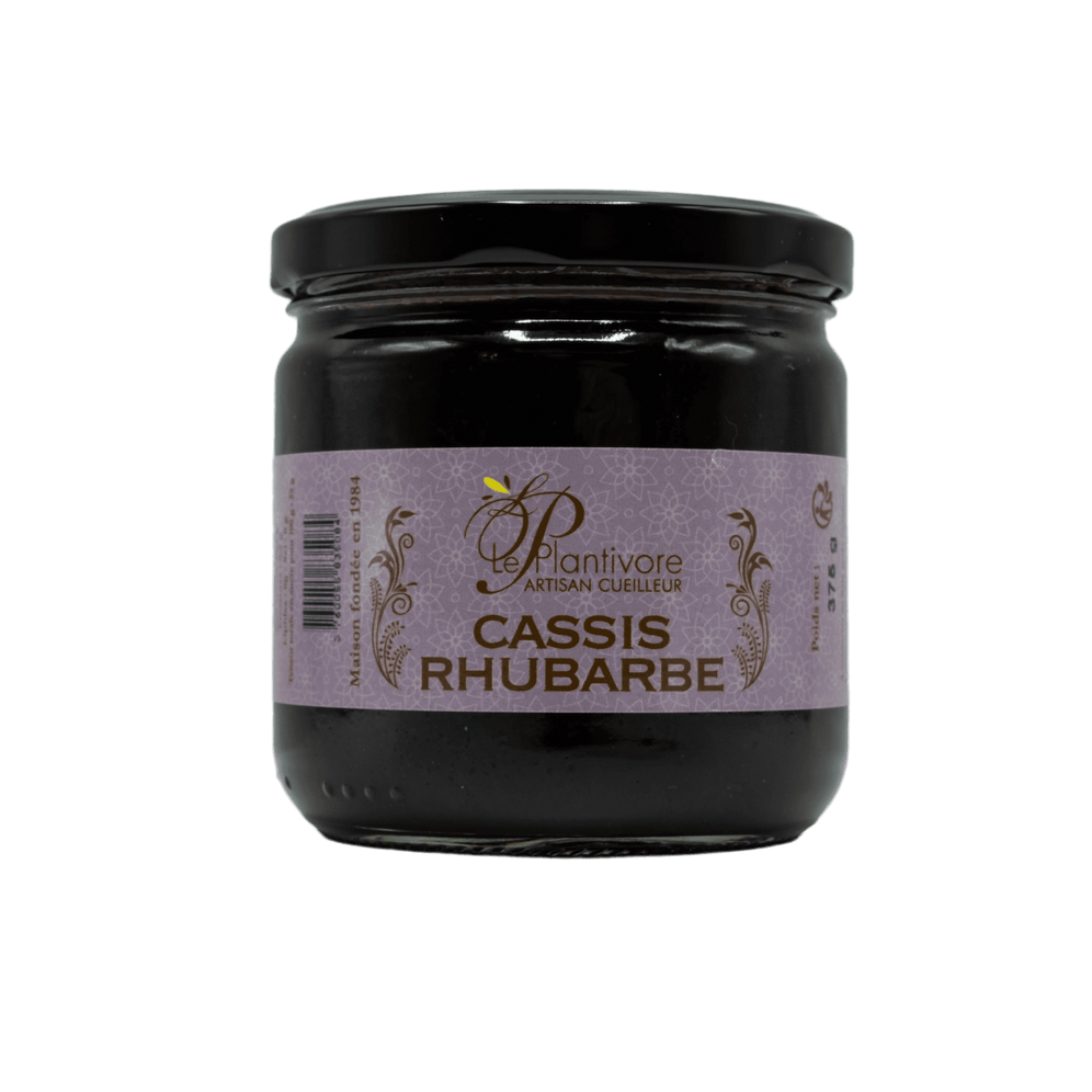 Confiture Cassis | Rhubarbe 375g - Le Plantivore