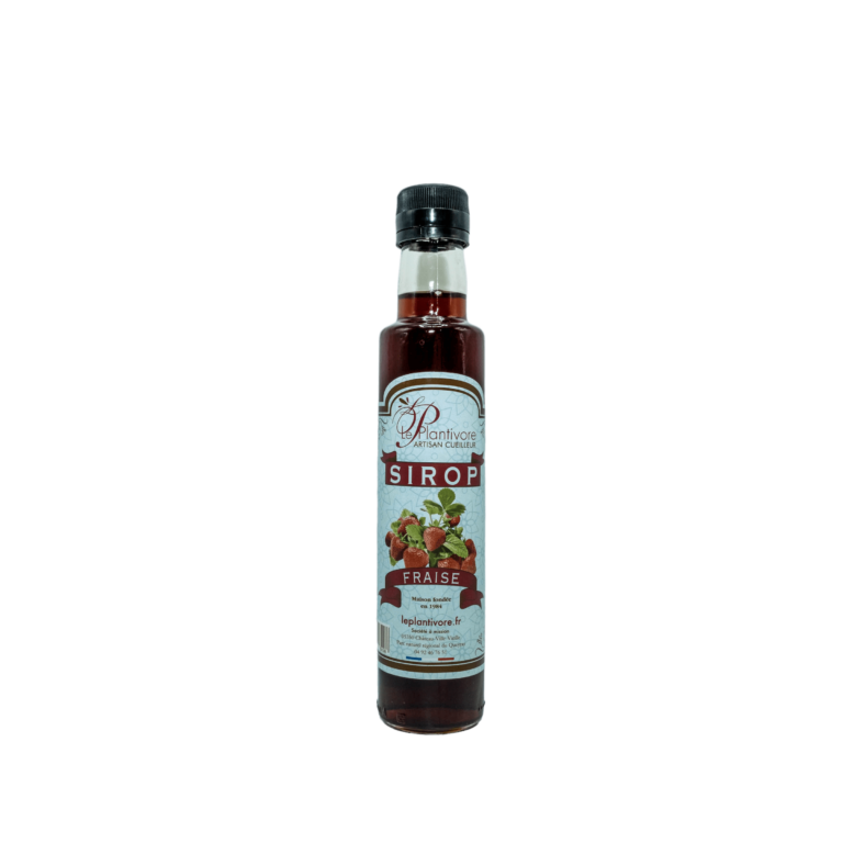 Sirop artisanal de Fraise 25cl - Le Plantivore