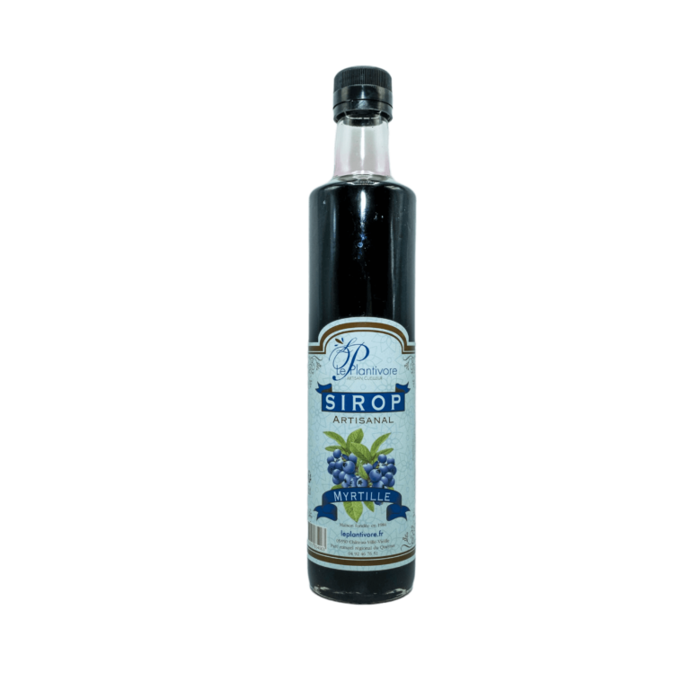 Sirop artisanal de Myrtille sauvage 25cl - Le Plantivore